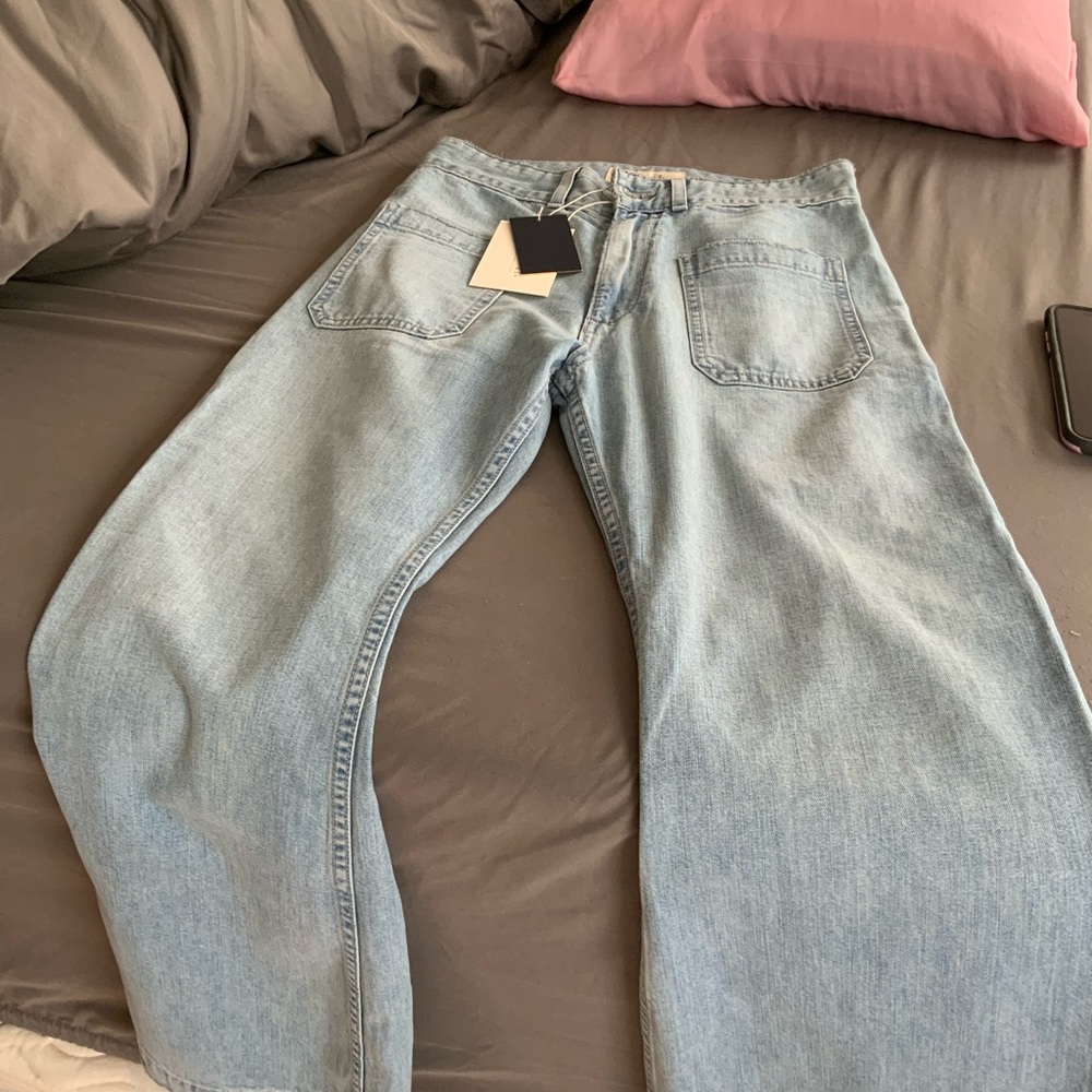 NWT THE GREAT. WIDE LEG/CROPPED SAILOR JEAN 27 - Picture 2 of 9